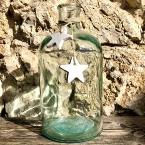 bouteille en verre etoile 2