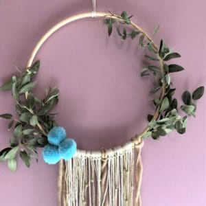 couronne en macrame et eucalyptus 2