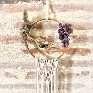 couronne en macrame et hortensia 2