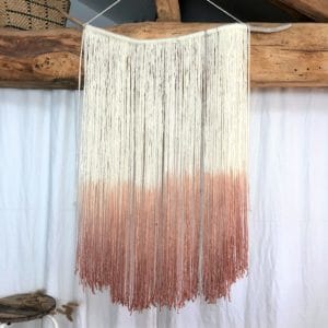 grand macrame teint couleur vieux rose 1
