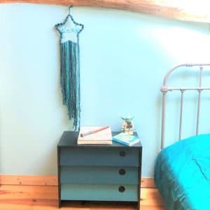 macrame etoile bleu 1