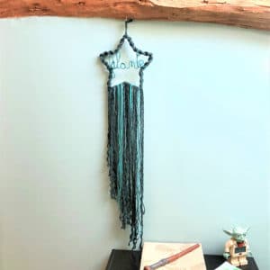 macrame etoile bleu 2