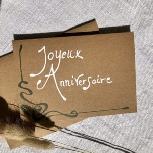 carte anniversaire motif art déco 2