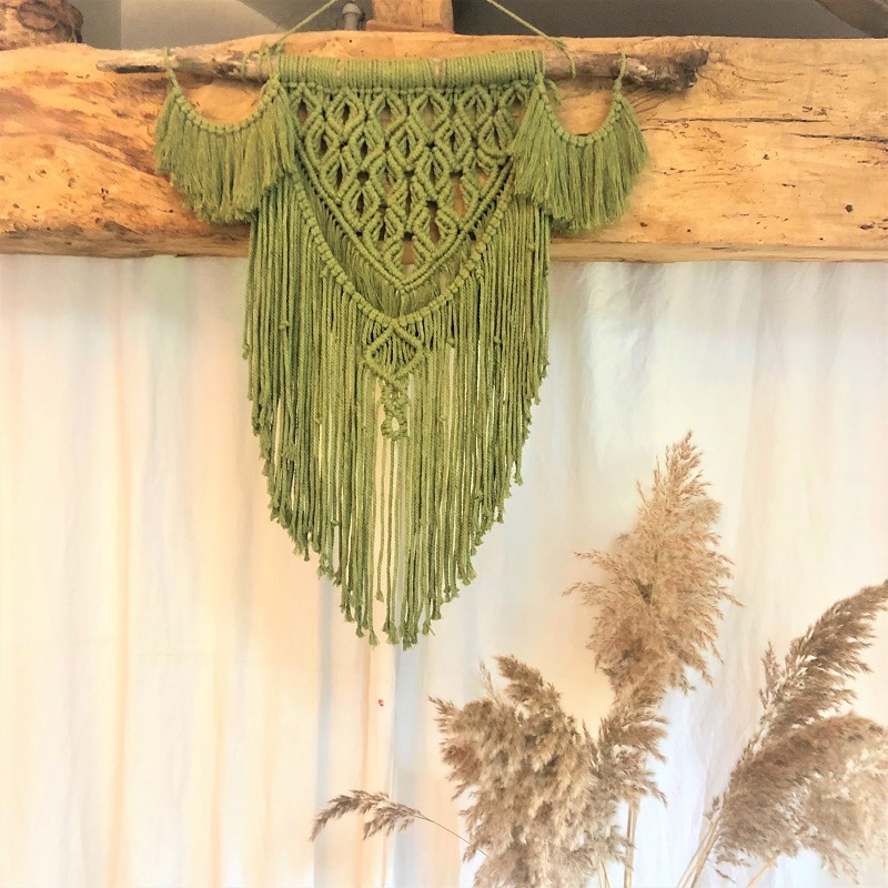macrame boheme vert olive 1