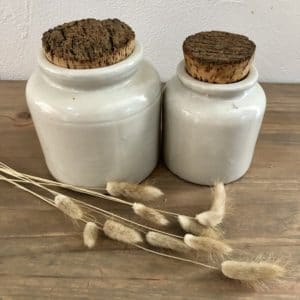 lot de 2 pots en gres 1