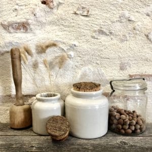 lot de 2 pots en gres 2