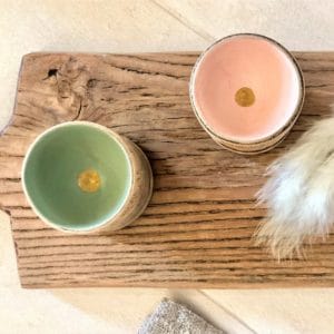 lot de 2 coquetiers en bois 2