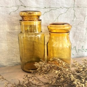 lot de 2 bocaux vintage 1