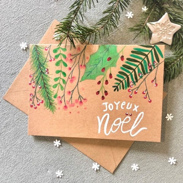 carte de noël jardin d'hiver 2