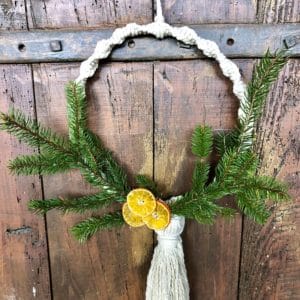 couronne de noël macramé 1