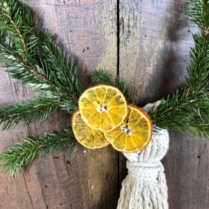 couronne de noël macramé 2