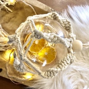 grande boule de noël macramé 2