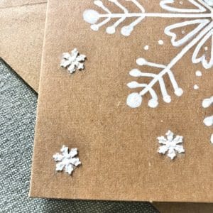 carte de noël flocon de neige 2