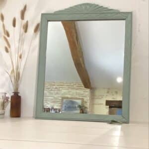 miroir art déco vert tendre